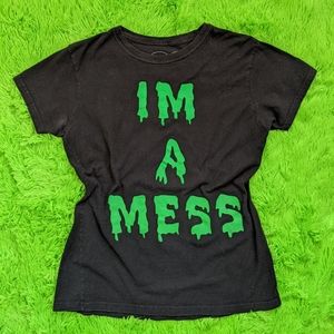VTG Nikki Lipstick I'm A Mess Tee